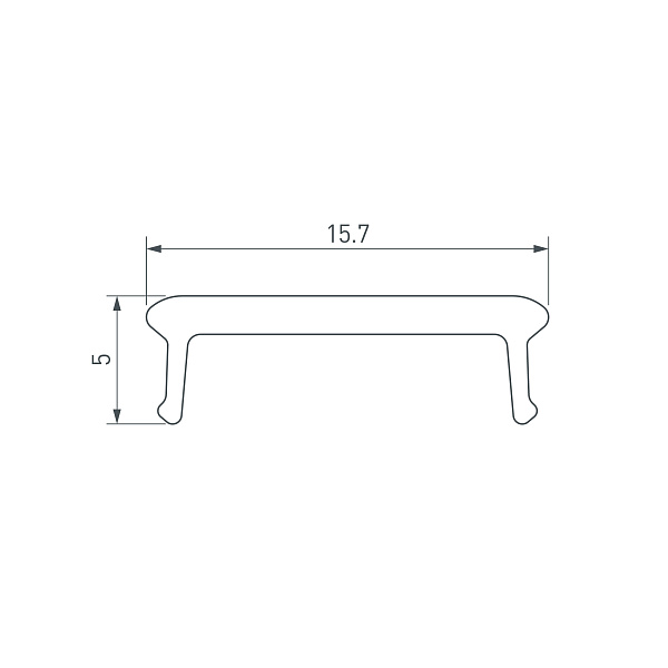 Экран призматический LINE-W16-2000 BLACK (Arlight, Пластик) Lednikoff