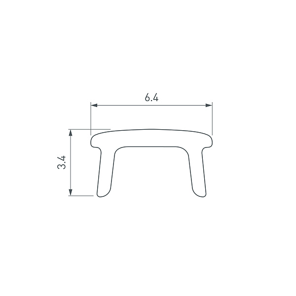 Экран PLINTUS-H54B-2000 Opal (Arlight, Пластик) Lednikoff