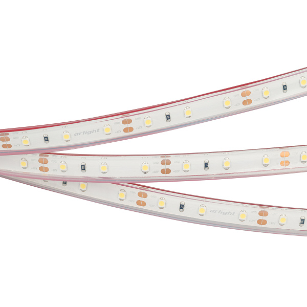 Светодиодная лента RTW 2-5000PGS 12V Warm (3528, 300 LED, LUX) (Arlight, 4.8 Вт/м, IP67) Lednikoff
