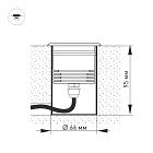 Светильник LTD-GROUND-TILT-R80-9W Warm3000 (SL, 60 deg, 230V) (Arlight, IP67 Металл, 3 года) Lednikoff