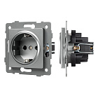 Механизм электрической розетки SCT-MEU1-PL-GR-V (250V, 16A) (Arlight, -) Lednikoff