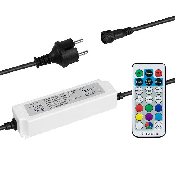 Контроллер ARD-CLASSIC-SYNC-RGB-4000LED Black (230V, 370W, RF ПДУ) (Ardecoled, Закрытый) Lednikoff
