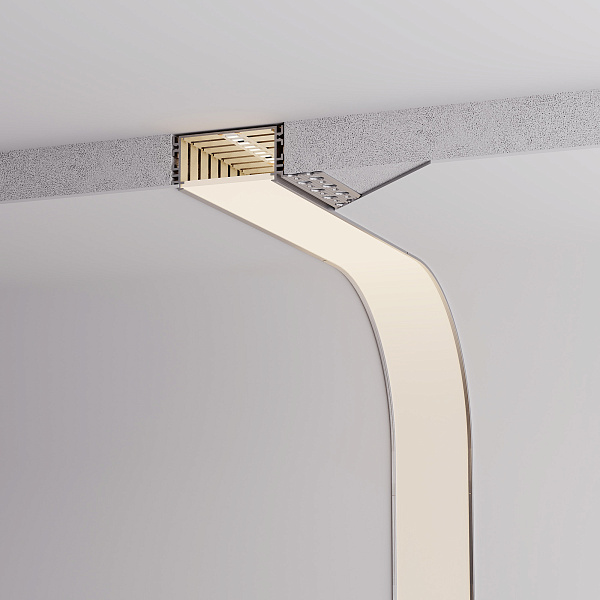 Профиль FANTOM-BENT-W49-TOP-2000 ANOD (Arlight, Алюминий) Lednikoff