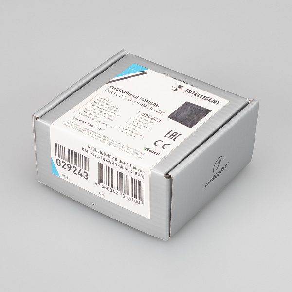 INTELLIGENT ARLIGHT Панель DALI-223-1G-4S-IN-BLACK (BUS) (IARL, -) Lednikoff