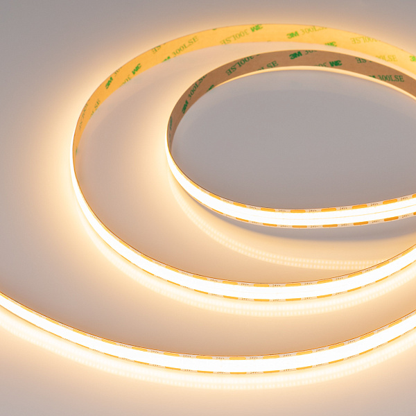 Светодиодная лента COB-X1088-12mm 24V Warm2700 (22 W/m, IP20, 5m) (Arlight, 5 лет) Lednikoff