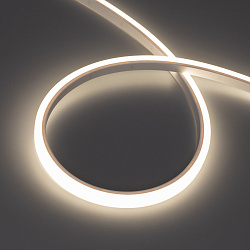 Светодиодная лента герметичная WAVE-TOP-PU-A144-10x10mm 24V Warm3000 (5 W/m, IP68, 5m, wire x2) (Arlight, Вывод боковой, 3 года)