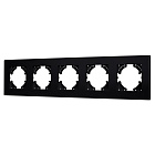 Рамка пластиковая FRM-PERIO-PL-5-BK (Arlight, -) Lednikoff