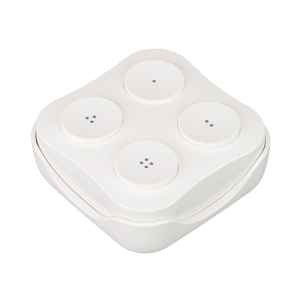 INTELLIGENT ARLIGHT Панель TUYA-228-4-RF-WH-SUF (kinetic, 433MHz) (IARL, IP20 Пластик, 3 года) Lednikoff