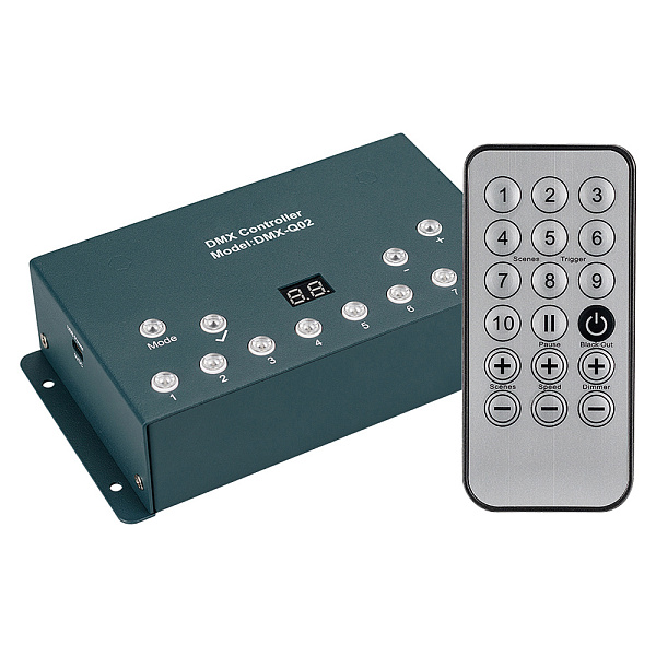Контроллер DMX-Q02A (USB, 512 каналов, ПДУ 18кн) (Arlight, IP20 Металл, 1 год) Lednikoff
