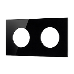 Рамка стеклянная FRM-GLARE-GC-2-BK (Arlight, -)