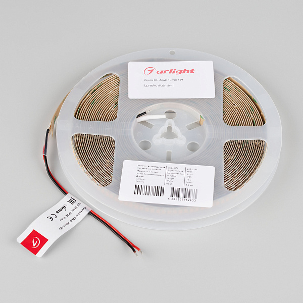 Светодиодная лента UL-A240-10mm 48V Day4000-CX2 (23 W/m, IP20, 10m) (Arlight, 7 лет) Lednikoff