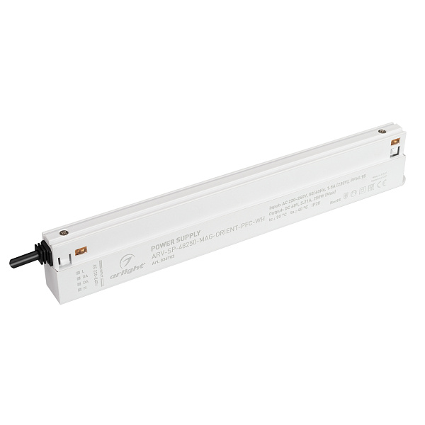 Блок питания ARV-SP-48250-MAG-ORIENT-PFC-WH (48V, 5.21A, 250W) (Arlight, IP20 Пластик, 5 лет) Lednikoff