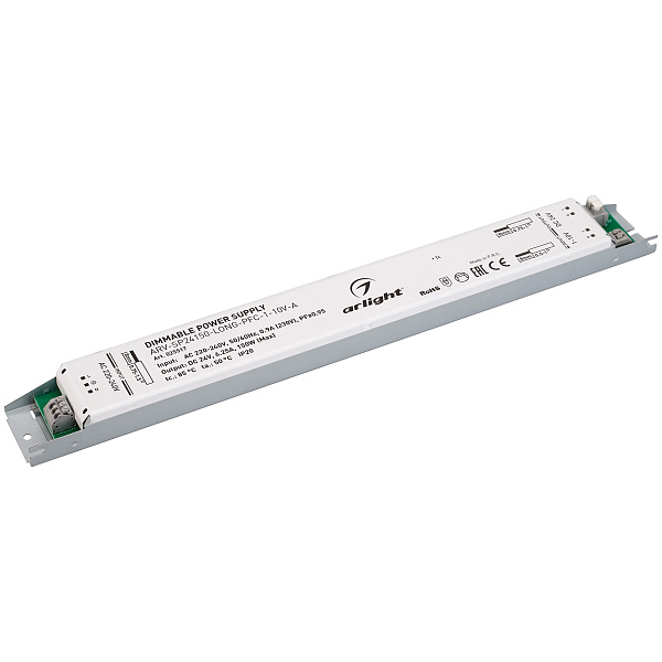 Блок питания ARV-SP24150-LONG-PFC-1-10V-A (24V, 6.25A, 150W) (Arlight, IP20 Металл, 5 лет) Lednikoff