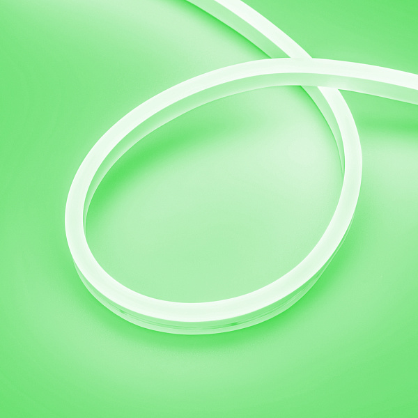 Светодиодная лента герметичная AURORA-PS-A120-16x8mm 24V Green (10 W/m, IP65, 2835, 5m) (Arlight, Силикон, 2 года)