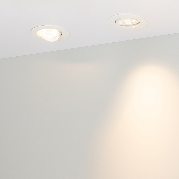 Светильник LTD-POLAR-TURN-R90-7W Warm3000 (WH, 36 deg, 230V) (Arlight, IP20 Пластик, 3 года) Lednikoff