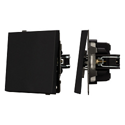 Механизм звонкового выключателя SWT-TENDO-MKR1-SFPL-BK (230V, 10A) (Arlight, Матовый черный)