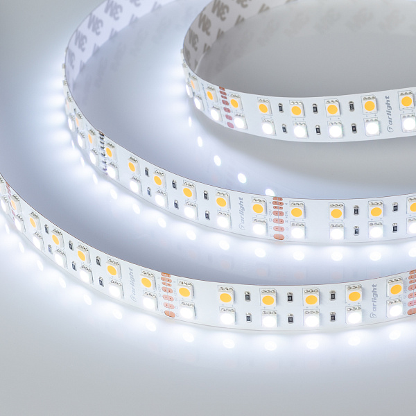 Светодиодная лента RT 2-5000 24V RGB-Warm 2x2 (5060, 720 LED, LUX) (Arlight, 32 Вт/м, IP20) Lednikoff