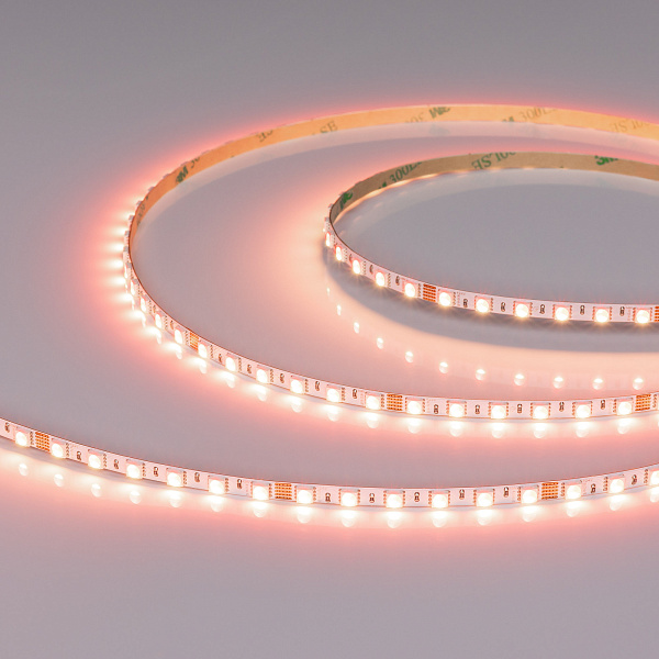 Светодиодная лента RT-H96-5mm 24V RGBW-Day-4-in-1 (10 W/m, IP20, 5m) (Arlight, узкая) Lednikoff