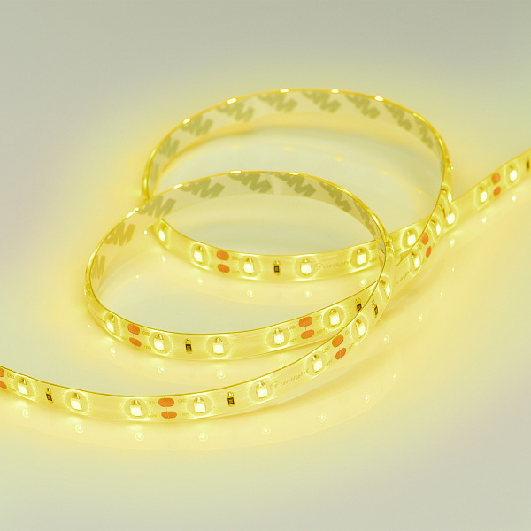 Светодиодная лента герметичная RTW-SE-A60-8mm 12V Yellow (4.8 W/m, IP65, 2835, 5m) (Arlight, -) Lednikoff