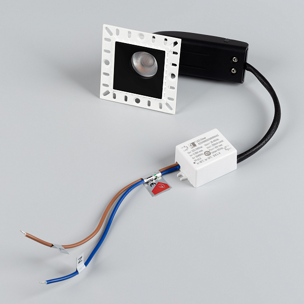 Светильник MS-RIALTO-TRIMLESS-S40x40-9W Day4000 (BK, 36deg, 230V) (Arlight, IP20 Металл, 5 лет) Lednikoff