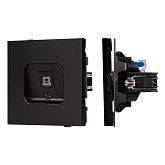 Механизм компьютерной розетки SCT-TENDO-MPC1-PL-BK (RJ-45, CAT6) (Arlight, Черный)