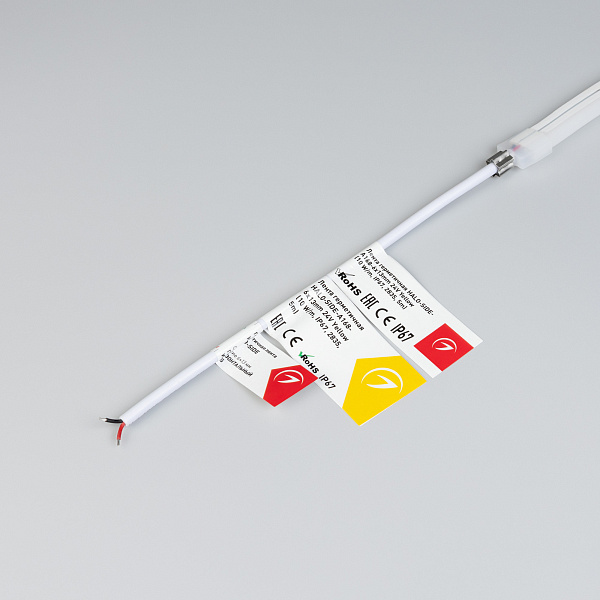 Светодиодная лента герметичная HALO-SIDE-A168-6x13mm 24V Yellow (10 W/m, IP67, 2835, 5m) (Arlight, Силикон)