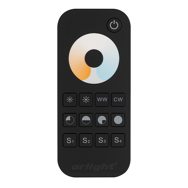 Пульт SMART-R34-MIX Black (1 зона, 2.4G) (Arlight, IP20 Пластик, 5 лет) Lednikoff