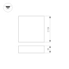 Светильник SP-QUADRO-S120x120-13W Day4000 (BK, 120 deg, 230V) (Arlight, IP40 Металл, 3 года) Lednikoff