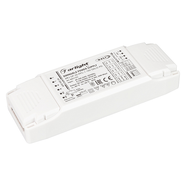 Блок питания ARJ-SP-20-PFC-1-10V-DALI2-PD (20W, 250-700mA) (Arlight, IP20 Пластик, 5 лет) Lednikoff