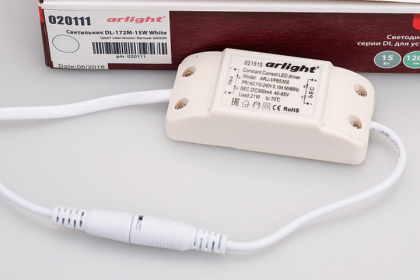 Светильник DL-172M-15W White (Arlight, IP40 Металл, 3 года) Lednikoff