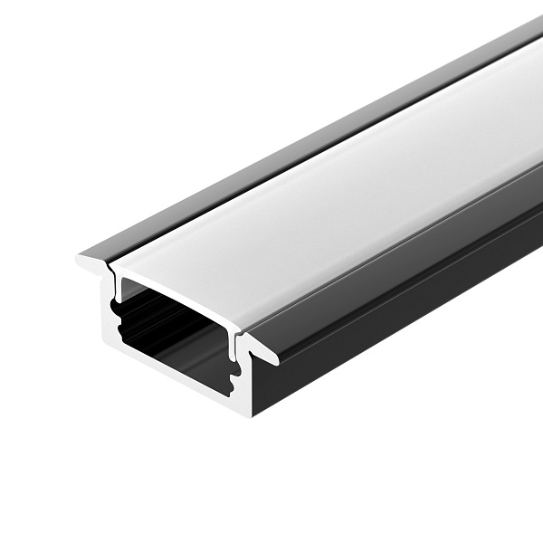 Профиль LINE-2308-F-2000 ANOD BLACK (Arlight, Алюминий) Lednikoff