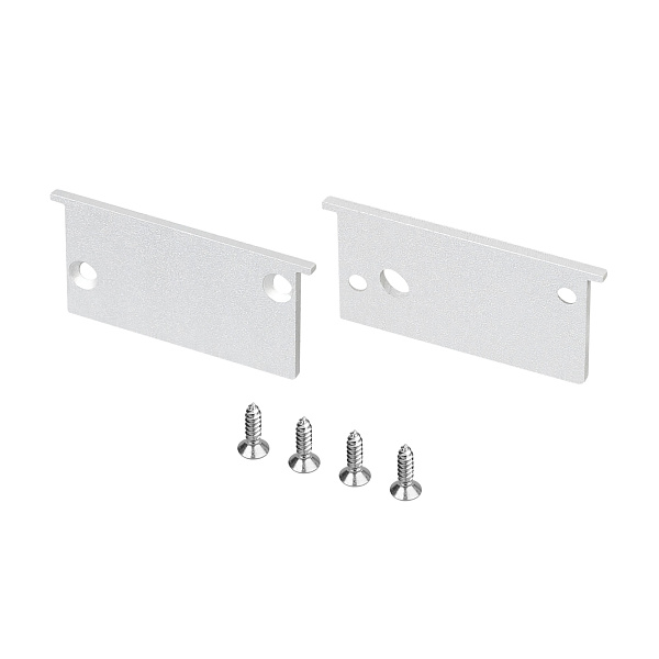 Комплект заглушек SL-BEVEL-W32-F (Arlight, Алюминий) Lednikoff