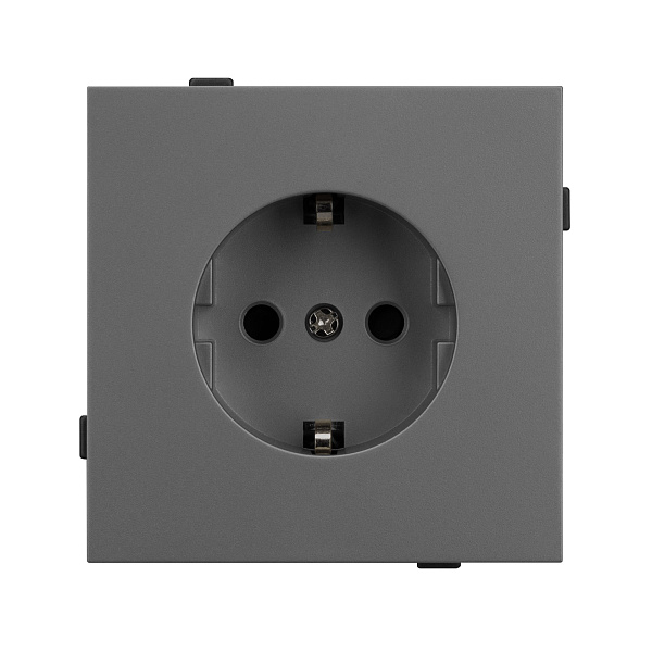 Механизм электрической розетки SCT-TENDO-MEU1-SFPL-GR (230V, 16A) (Arlight, Матовый графитовый) Lednikoff