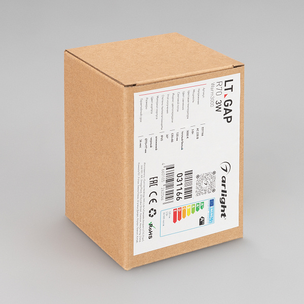 Светильник LT-GAP-R70-3W Warm3000 (BK, 30deg, 230V) (Arlight, IP65 Металл, 3 года) Lednikoff