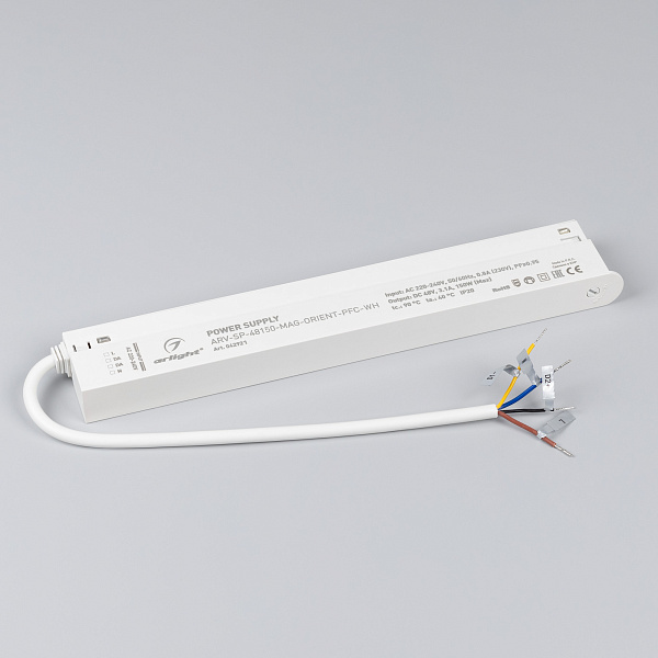 Блок питания ARV-SP-48150-MAG-ORIENT-PFC-WH (48V, 3.1A, 150W) (Arlight, IP20 Пластик, 5 лет) Lednikoff