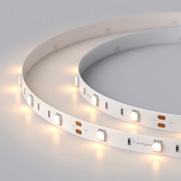 Светодиодная лента RT-B30-10mm 12V Warm2700 (7.2 W/m, IP20, 5060, 5m) (Arlight, 7.2 Вт/м, IP20) Lednikoff