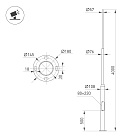 Опора фланцевая OXOR-OT3-D108-L4000 (BK) (Arlight, Сталь) Lednikoff