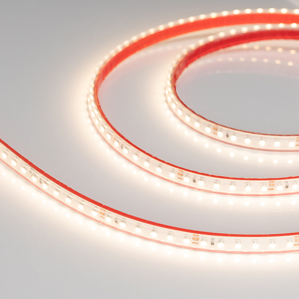 Светодиодная лента RTW 2-5000PS-50m 24V Warm3000 2x (3528, 120 LED/m, LUX) (Arlight, 9.6 Вт/м, IP67) Lednikoff