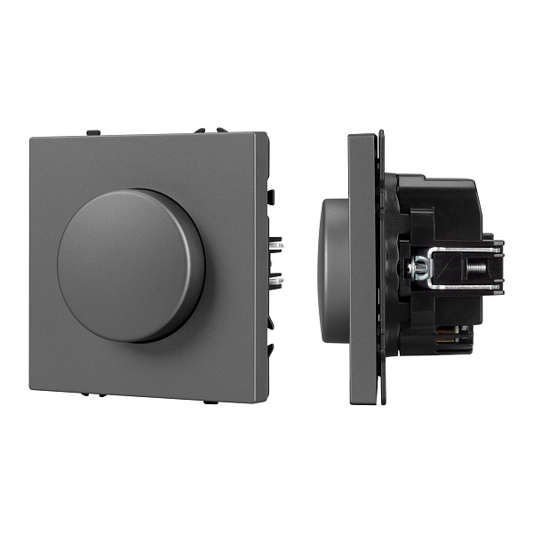 Механизм светорегулятора SWT-NOBE-DLR-SFPL-GR (250V, 300W) (Arlight, Серый базальт) Lednikoff