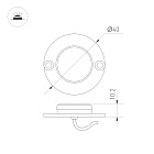 Светильник ART-DECK-LAMP-R40-1W Warm2700 (SL, 120 deg, 24V) (Arlight, IP67 Металл, 3 года) Lednikoff