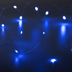 Светодиодная гирлянда ARD-DEW-HOME-2000-CLEAR-20LED-STD Blue (1.5V, Battery Pack, Cork) (Ardecoled, IP20)