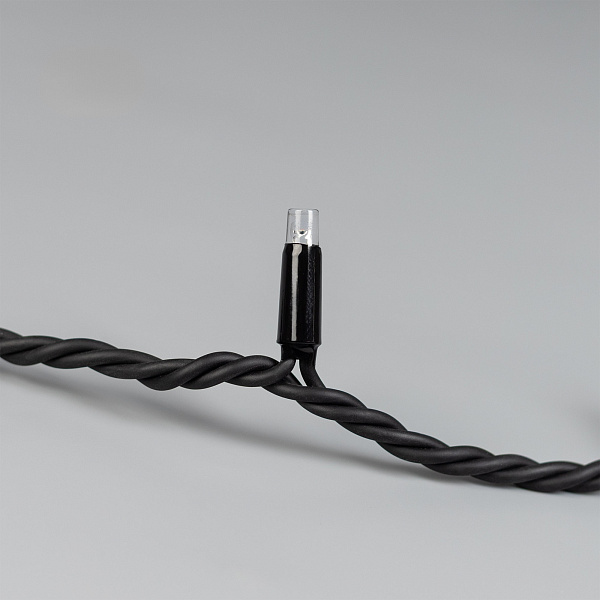 Светодиодная гирлянда ARD-STRING-PRO-10000-BLACK-100LED-STD WHITE (230V, 7W) (Ardecoled, IP65) Lednikoff