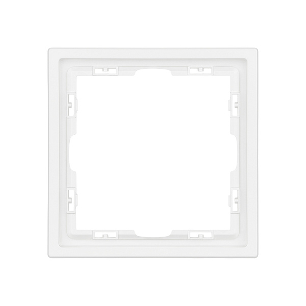 Рамка пластиковая FRM-NOBE-SFPL-1-WH (Arlight, Белый кварц) Lednikoff