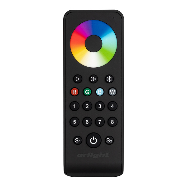 Пульт SMART-R43-RGBW Black (8 зон, 2.4G) (Arlight, IP20 Пластик, 5 лет) Lednikoff