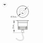 Светильник LTD-GROUND-TILT-R80-9W Warm3000 (SL, 60 deg, 230V) (Arlight, IP67 Металл, 3 года) Lednikoff