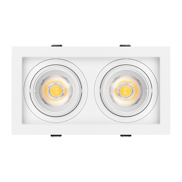 Светильник MS-VORTEX-BUILT-S210x117-2x20W Warm3000 (WH-WH, 40 deg, 230V) (Arlight, IP20 Металл, 5 лет) Lednikoff