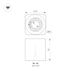 Светильник SP-ACENTO-S95x95-10W Warm3000 (BK, 20-45 deg, 230V) (Arlight, IP20 Металл, 5 лет) Lednikoff