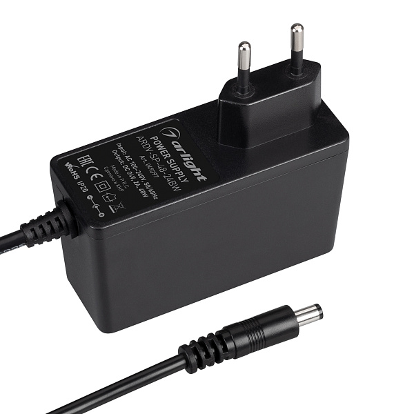 Блок питания ARDV-SP-48-24BW (24V, 2A, 48W) (Arlight, Адаптер, 5 лет) Lednikoff