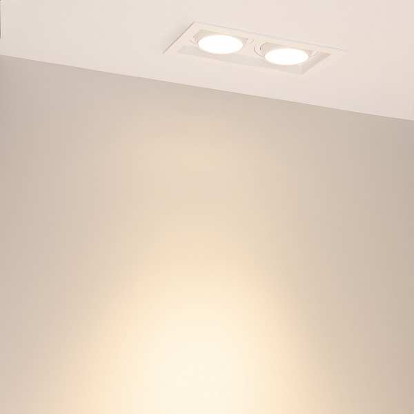 Светильник MS-VORTEX-BUILT-S210x117-2x20W Warm3000 (WH-WH, 40 deg, 230V) (Arlight, IP20 Металл, 5 лет) Lednikoff