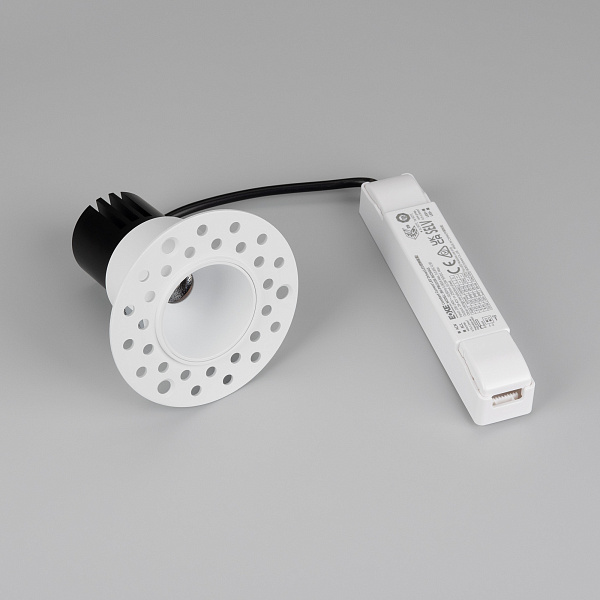 Светильник MS-INVISIO-TRIMLESS-R45-10W Warm3000 (WH-WH, 36 deg, 230V) (Arlight, IP54 Металл, 5 лет) Lednikoff